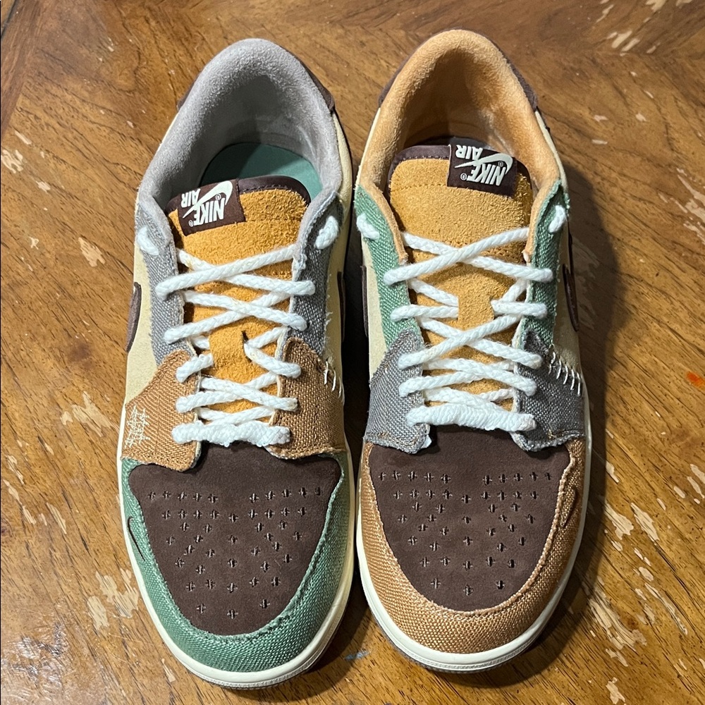 Nike Air Jordan Zion 1 Multicolor Men's Sneakers - Brown, Green, Tan
